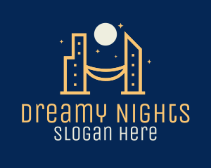 Night City Skyline logo design