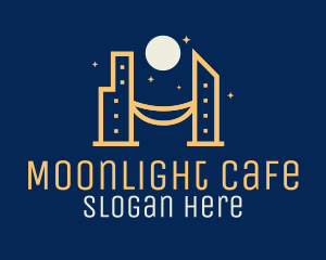Night - Night City Skyline logo design