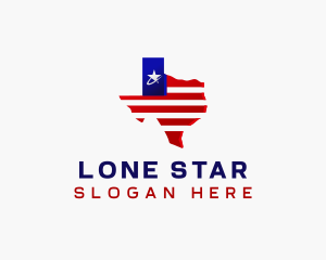 Texas - Star Texas Map logo design