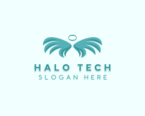 Halo Wings Memorial logo design