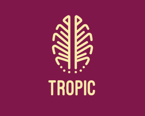 Exotic Plant Leaf logo design