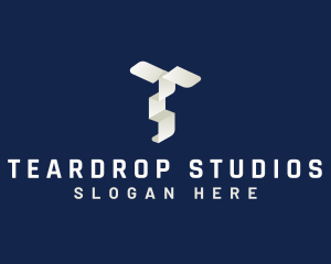 Media Creative Studio Letter T logo design