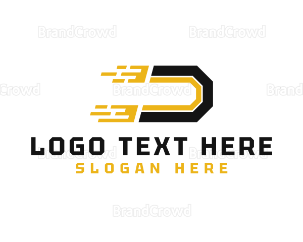 Fast Business Letter D Logo