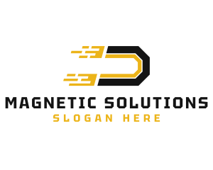 Magnetic - Fast Business Letter D logo design