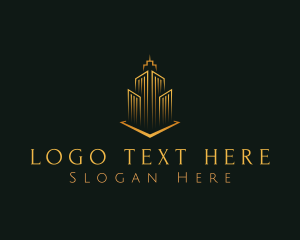 Gold - City Property Contractor logo design