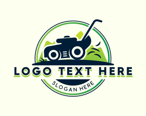 Planting - Garden Lawn Mower Landscaping logo design