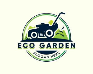 Greenery - Garden Lawn Mower Landscaping logo design