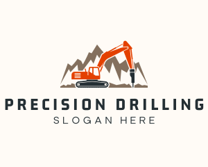 Drilling - Civil Engineering  Driller logo design