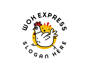 Chicken Diner Restaurant logo design