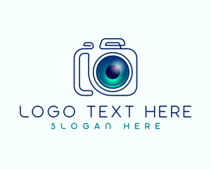 Dslr - Camera Photography Lens logo design