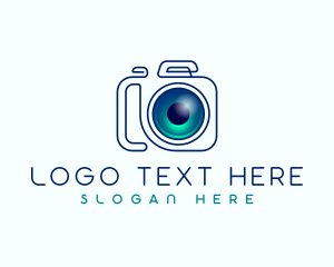 Minimalist - Camera Photography Lens logo design