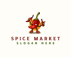 Spicy Chili Sauce logo design