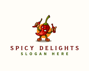 Spicy Chili Sauce logo design