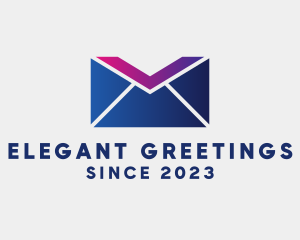 Invitation - Mail Envelope Letter V logo design