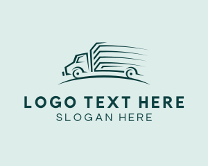 Shipping - Delivery Truck Transport logo design