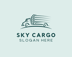 Delivery Truck Transport logo design