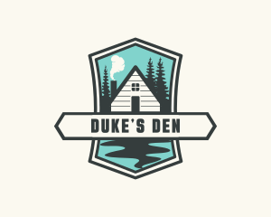 Outdoor Forest Cabin logo design