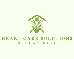 Green House Gardening Shears logo design