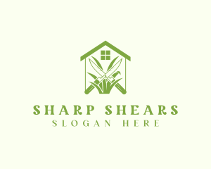 Green House Gardening Shears logo design