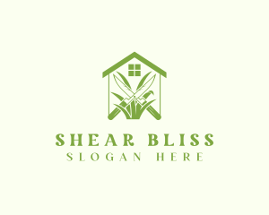 Green House Gardening Shears logo design