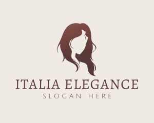 Elegant Woman Hair logo design