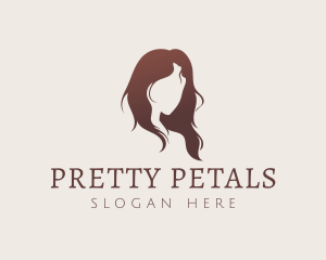 Elegant Woman Hair logo design