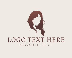 Hair Stylist - Elegant Woman Hair logo design