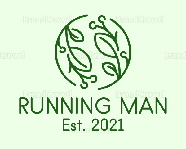 Organic Eco Plant Logo
