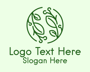 Organic Eco Plant Logo