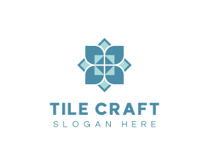 Floral Tile Flooring logo design