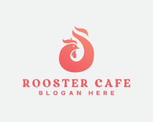Rooster - Grill Chicken Rooster logo design