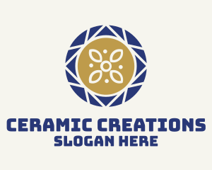 Ceramic - Ceramic Plate Pattern logo design