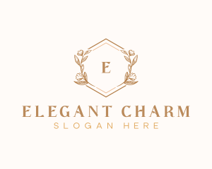 Elegant Wedding Floral logo design