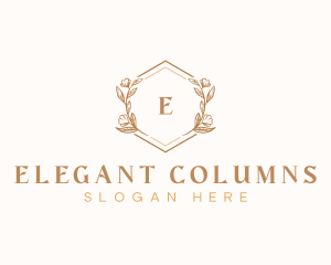 Elegant Wedding Floral logo design