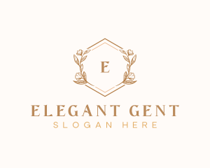 Elegant Wedding Floral logo design