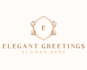 Elegant Wedding Floral logo design