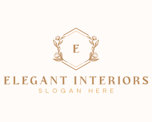 Elegant Wedding Floral logo design