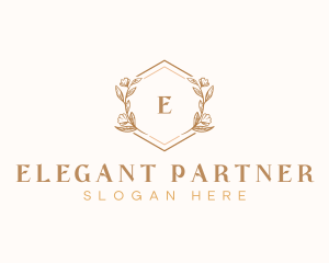 Elegant Wedding Floral logo design