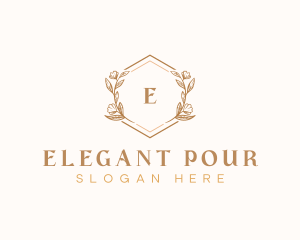 Elegant Wedding Floral logo design