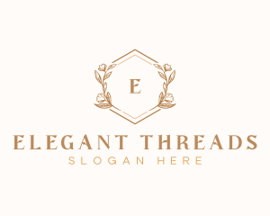 Elegant Wedding Floral logo design