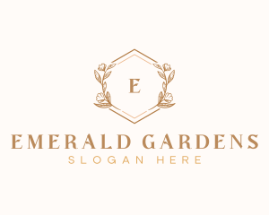 Elegant Wedding Floral logo design