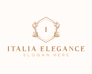 Elegant Wedding Floral logo design