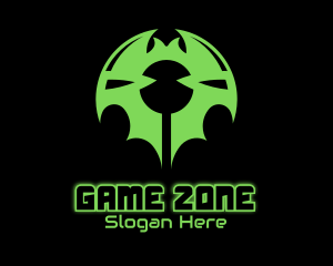 Online Gamer - Gaming Bat Shuriken logo design