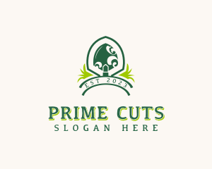 Shovel Grass Gardening logo design