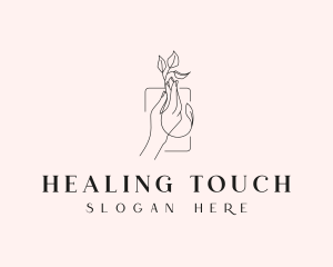 Beauty Wellness Florist logo design