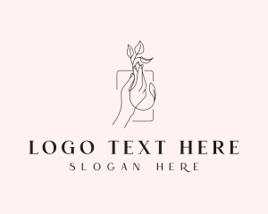 Massage - Beauty Wellness Florist logo design