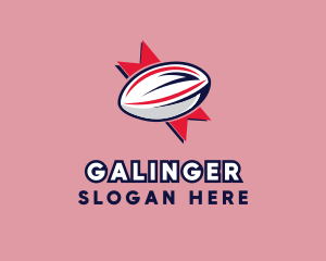 Rugby Sport League Logo