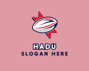 Ball - Rugby Sport League logo design