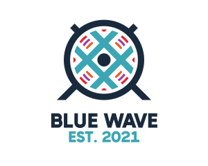 Blue Grid Fan logo design