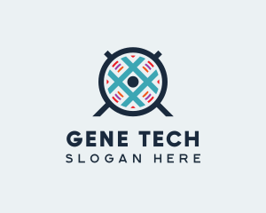 Blue Grid Fan logo design